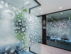 Противопожарная перегородка с фотопечатью / серия FRM5337